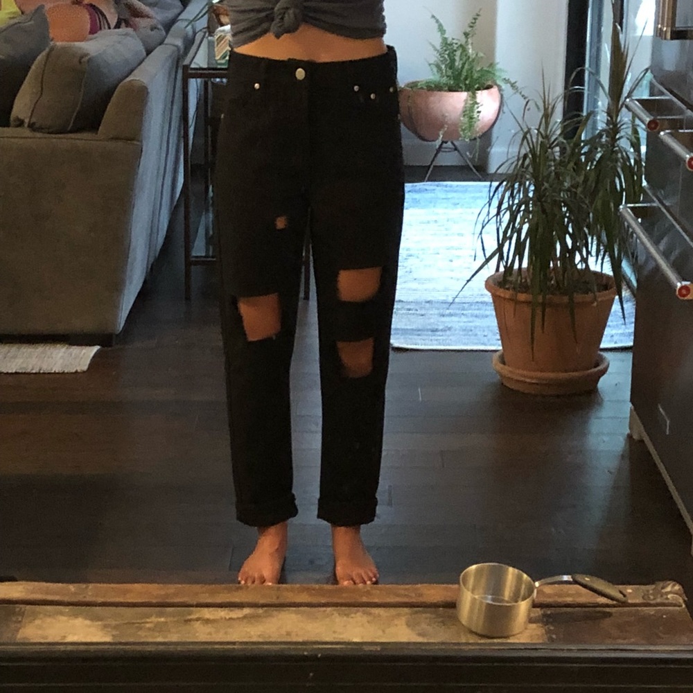 BRAND NEW destroyed boyfriend jeans